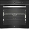 BEKO Orkaitė BBIM13400XS, plotis 60 cm, Hidrolitinis valymas, 13 programų, Juodas spalva
