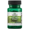 Dviskiaučio ginkmedžio ekstraktas Ginkgo Biloba, Swanson, 60mg, 30 kapsulių