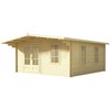 Eurovudas Medinis sodo namelis Milano 3x4m, 44mm