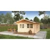 Eurovudas Medinis sodo namelis Savona plus 3x4m, 44mm