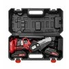 Akumuliatorinis mini grandininis pjūklas 20V 800W su 2x 2.0Ah baterijomis