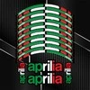 Aprilia ITALY universalus ratlankių lipdukų rinkinys