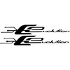 Bmw Motorcycle Stickers Motorolerio logotipo lipdukai BMW C Evolution Electric, 2 vnt.