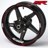 BMW S1000RR ratlankių lipdukai – juoda raudona 20 vnt.