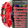BREMBO stabdžių suportų lipdukai 16vnt