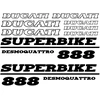 Ducati 888 desmo motociklo lipdukai
