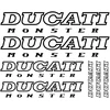 Ducati monster motociklo lipdukai