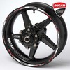 Ducati ratlankių lipdukai – Juodas Wheels 20 vnt. rinkinys