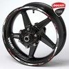 Ducati ratlankių lipdukai – Juodas Wheels 20 vnt. rinkinys