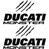 Ducati Stickers Motociklo lipdukai Ducati Monster Claws, 2 vnt.