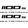 Ducati Stickers Motociklo lipdukai Ducati Multistrada 1100 S, kelionių stiliaus, 2 vnt.