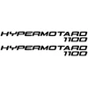 Ducati Stickers Motociklo lipdukai Ducati Hypermotard 1100, supermoto stiliaus, 2 vnt.