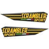 Ducati Stickers Motociklo lipdukai Ducati Scrambler, apdailos plastikams, 2 vnt.