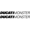 Ducati Stickers Motociklo lipdukai Ducati Monster V2, 2 vnt.