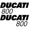 Ducati Stickers Motociklo lipdukai Ducati 800 Model, degalų bakui, 2 vnt.