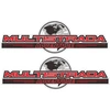 Ducati Stickers Motociklo lipdukai Ducati Multistrada Adventure World, kelionių stiliaus, 2 vnt.