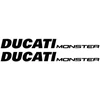 Ducati Stickers Motociklo lipdukai Ducati Monster V2, 2 vnt.