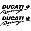 Ducati Stickers Motociklo lipdukai Ducati Racing Team, sportinio stiliaus, 2 vnt.