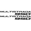 Ducati Stickers Motociklo lipdukai Ducati Multistrada 950, kelionių stiliaus, 2 vnt.