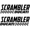 Ducati Stickers Motociklo lipdukai Ducati Scrambler Retro V4, retro stiliaus, 2 vnt.