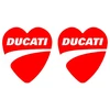 Ducati Stickers Motociklo lipdukai Ducati Heart Shape, 2 vnt.