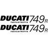 Ducati Stickers Motociklo lipdukai Ducati 749 R, 2 vnt.