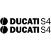 Ducati Stickers Motociklo lipdukai Ducati S4, 2 vnt.