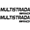 Ducati Stickers Motociklo lipdukai Ducati Multistrada 950, kelionių stiliaus, 2 vnt.