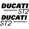 Ducati Stickers Motociklo lipdukai Ducati ST2, retro stiliaus, kelionių stiliaus, 2 vnt.