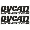 Ducati Stickers Motociklo lipdukai Ducati Monster Italy Flag, su trispalvės motyvu, su vėliavos motyvu, 2 vnt.
