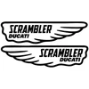 Ducati Stickers Motociklo lipdukai Ducati Scrambler, retro stiliaus, 2 vnt.