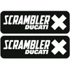 Ducati Stickers Motociklo lipdukai Ducati Scrambler, dizainas Nr. 10, retro stiliaus, 2 vnt.