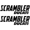 Ducati Stickers Motociklo lipdukai Ducati Scrambler Retro V7, retro stiliaus, 2 vnt.