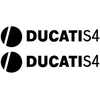 Ducati Stickers Motociklo lipdukai Ducati S4, retro stiliaus, 2 vnt.