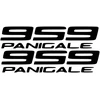 Ducati Stickers Motociklo lipdukai Ducati Panigale 959, apdailos plastikams, 2 vnt.