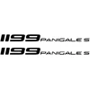 Ducati Stickers Motociklo lipdukai Ducati Panigale 1299 S, apdailos plastikams, 2 vnt.