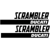 Ducati Stickers Motociklo lipdukai Ducati Scrambler Retro V5, retro stiliaus, 2 vnt.