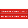 Ducati Stickers Motociklo lipdukai Ducati Monster 797, dizainas Nr. 2, 2 vnt.