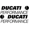 Ducati Stickers Motociklo lipdukai Ducati Performance V2, kėbulo apdailai, 2 vnt.