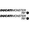 Ducati Stickers Motociklo lipdukai Ducati Monster 797, 2 vnt.