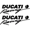 Ducati Stickers Motociklo lipdukai Ducati, apdailos plastikams, 2 vnt.