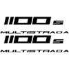 Ducati Stickers Motociklo lipdukai Ducati Multistrada 1100 S, kelionių stiliaus, 2 vnt.