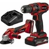 Einhell 18V įrankių rinkinys su šlifuokliu