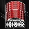 Honda motociklų ratlankių lipdukai – universalus 20 dalių rinkinys