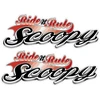 Honda Motorcycle Stickers Motorolerio lipdukai Honda Scoopy, kėbulo apdailai, 2 vnt.