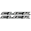 Honda Motorcycle Stickers Motorolerio lipdukai Honda Click, 2 vnt.