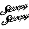 Honda Motorcycle Stickers Motorolerio lipdukai Honda Crea Scoopy, retro stiliaus, 2 vnt.
