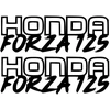 Honda Motorcycle Stickers Motorolerio lipdukai Honda Forza 125, kelionių stiliaus, 2 vnt.