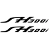 Honda Motorcycle Stickers Motorolerio lipdukai Honda SH300, dizainas Nr. 2, 2 vnt.