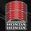 HONDA ratlankių lipdukai sportiniams motociklams – premium kokybė